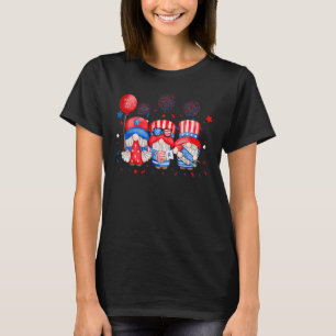 American Patriotic Gnomes USA Independence Day 4th T-Shirt