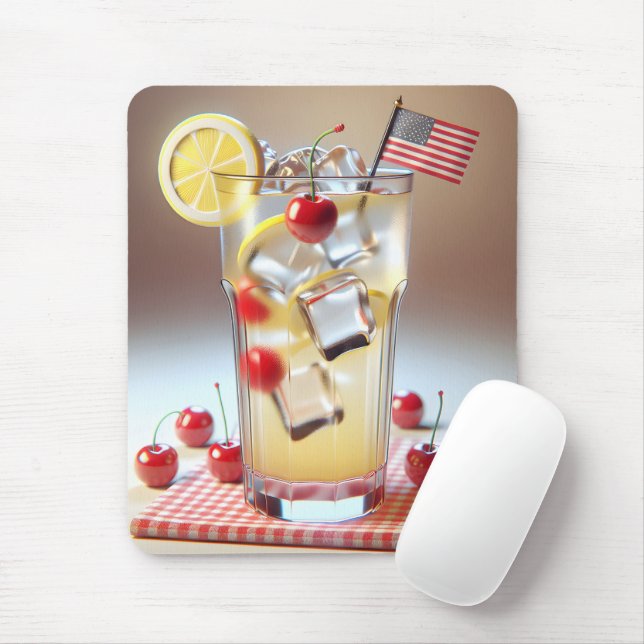 American Patriotic Lemonade Mouse Pad (With Mouse)
