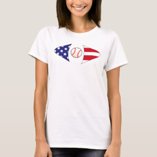 American/patriotic softball/baseball T-Shirt
