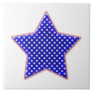 American patriotic star tile