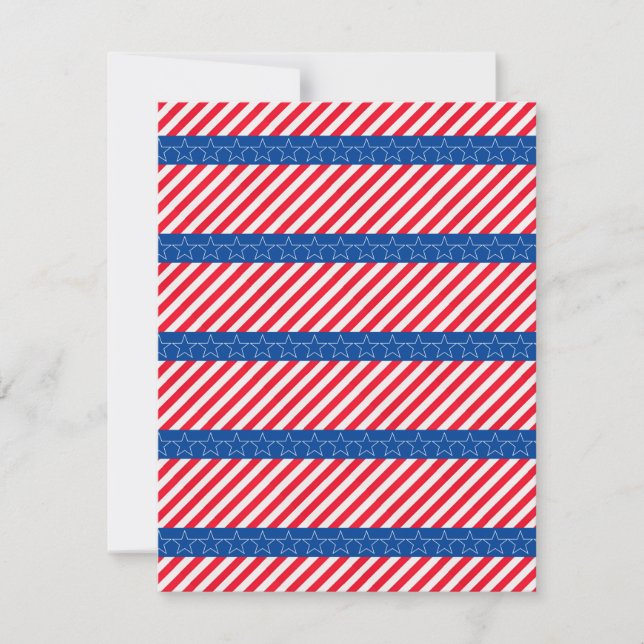 American patriotic thank you card (Front)