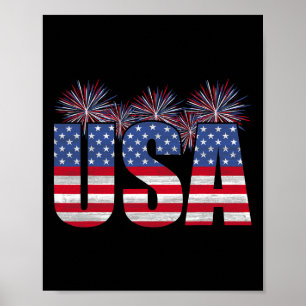 American Patriotic Usa Men Women Flag Usa Freedom Poster