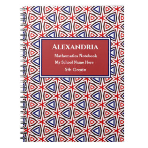 American Patriotic USA Red White Blue Child Kids Notebook
