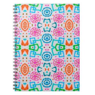 American pattern. Ikat seamless print. Fashion che Notebook