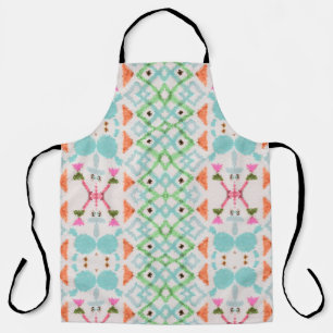 American pattern. Ikat seamless print. Vintage per Apron