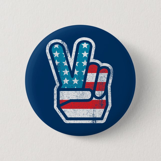 American Peace Button (Front)