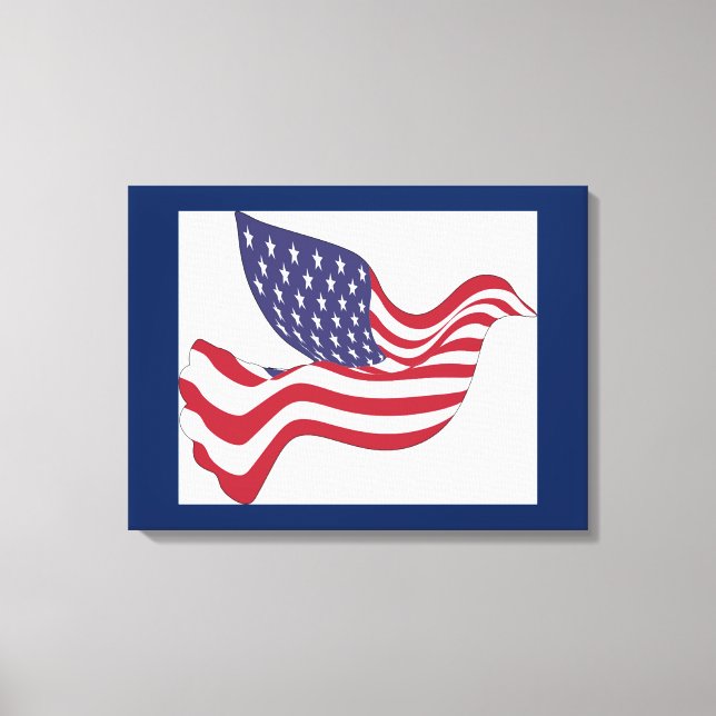AMERICAN PEACE DOVE CANVAS PRINT (Front)