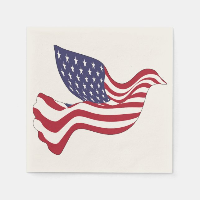 AMERICAN PEACE DOVE NAPKIN (Front)