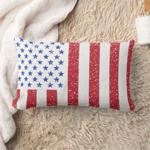American Peace Flag American State National Lumbar Cushion