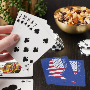 American Peace Flag We the People America Playing  Playing Cards