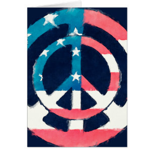 American Peace Sign grunge