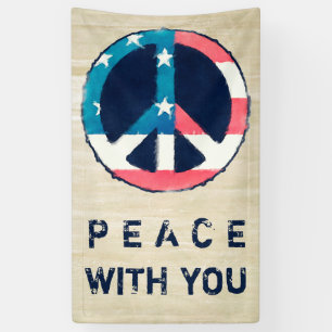 American Peace Sign grunge + your saying