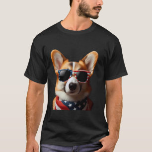 American Pembroke Welsh Corgi Dog 4th Of July Ince T-Shirt