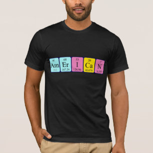 American periodic table patriotic shirt
