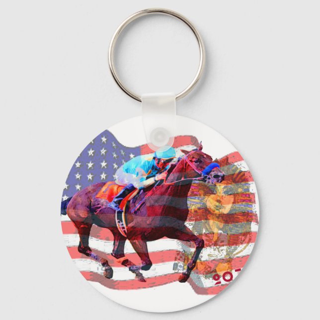 American Pharoah 2015 Key Ring (Front)