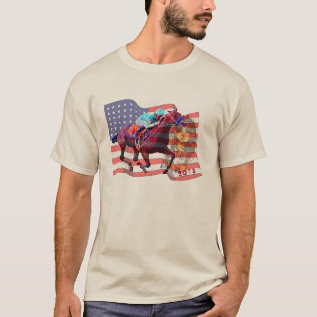 American Pharoah 2015 Men's T-Shirts (Front)