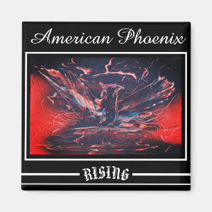 American Phoenix Rising Magnet