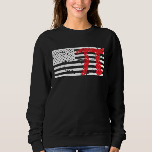 American Pi US Flag Pi Day Infinate Number Sweatshirt