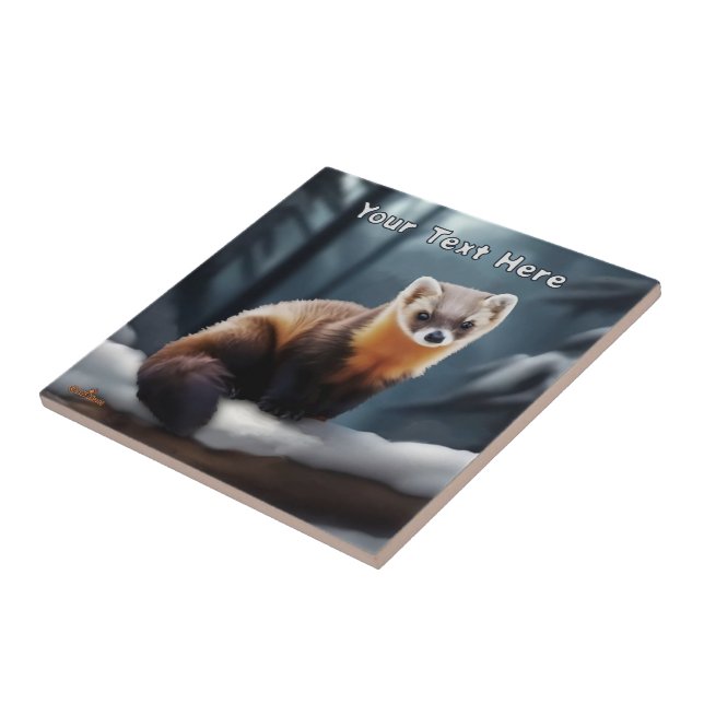 American Pine Marten Tile (Side)