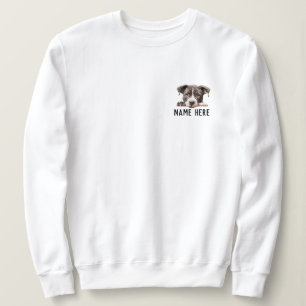 American Pit Bull Peeking Personalised Sweatshirt