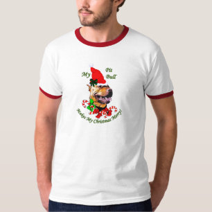 American Pit Bull Terrier Christmas Gifts T-Shirt