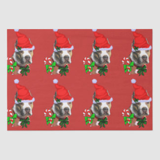 American Pit Bull Terrier Christmas Tissue Paper
