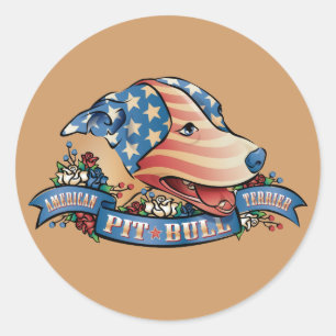 American Pit Bull Terrier Classic Round Sticker