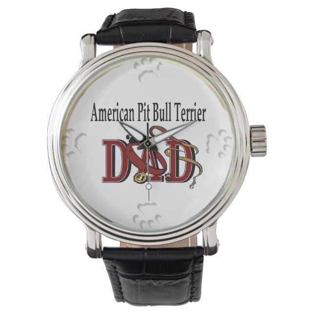 American Pit Bull Terrier Dad Watch (Front)