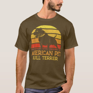 American Pit Bull Terrier Dog Lovers Dad Mum Fathe T-Shirt