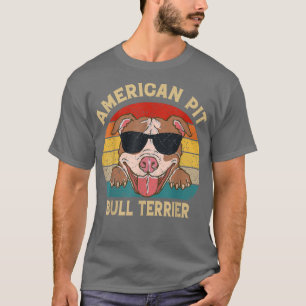 American Pit Bull Terrier Dog Lovers Sunset For Da T-Shirt