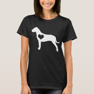 American Pit Bull Terrier Heart Dark T-Shirt