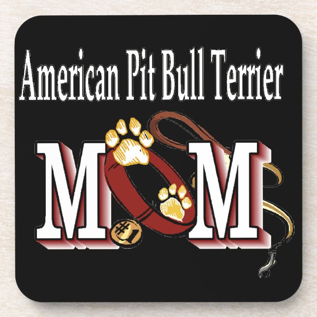 American Pit Bull Terrier MOM Coaster (Front)