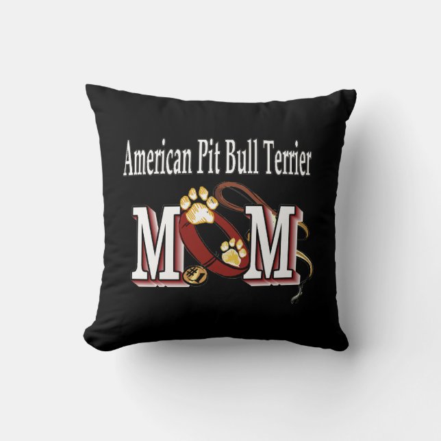 American Pit Bull Terrier MOM Cushion (Front)