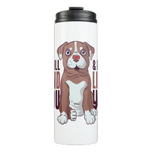 American Pit Bull Terrier Puppy Dog  Thermal Tumbler