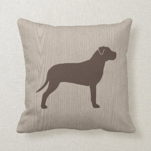American Pit Bull Terrier Silhouette Cushion