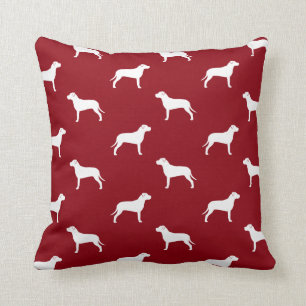 American Pit Bull Terrier Silhouettes Pattern Cushion