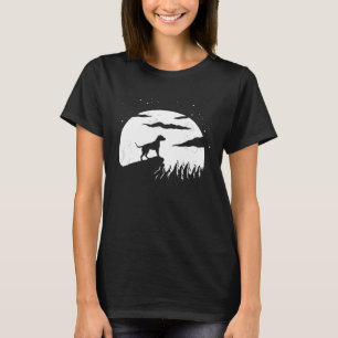 American Pitbull and Moon Halloween T-Shirt