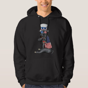 American Pitbull Dog Merica 4th Of July American S Hoodie