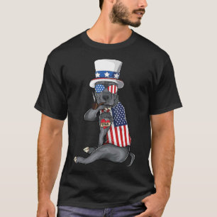 American Pitbull Dog Merica 4th Of July American S T-Shirt