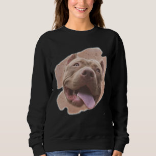 American Pitbull Terrier In Watercolour Sweatshirt