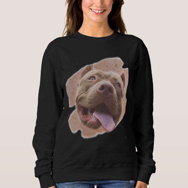 American Pitbull Terrier In Watercolour Sweatshirt (Front)