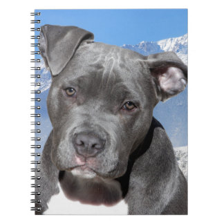 American Pitbull Terrier Puppy Dog Spiral Notebook