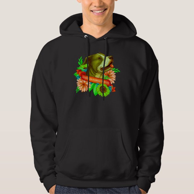 American Pitbull Terrier Sticker Hoodie (Front)