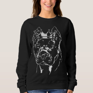 American Pitbull Terrier with crown dog mom  1 Sweatshirt