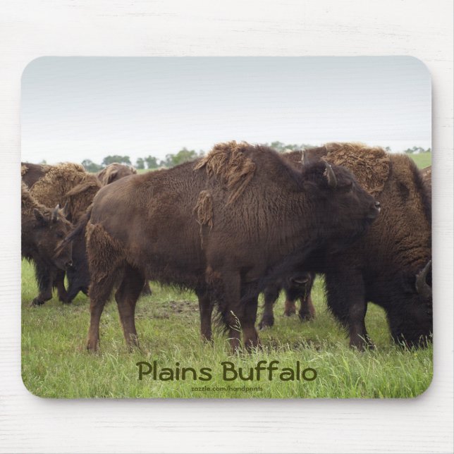 American Plains Buffalo Bison Mousepad (Front)