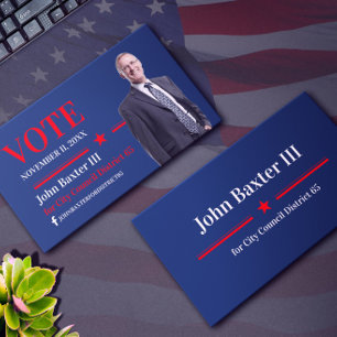 American Political Office Business Card