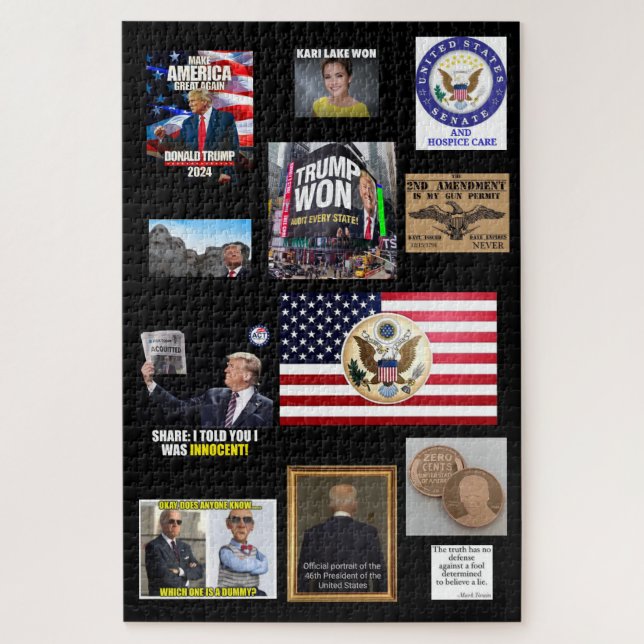 AMERICAN POLITICS GONE HAYWIRE 2 JIGSAW PUZZLE (Vertical)