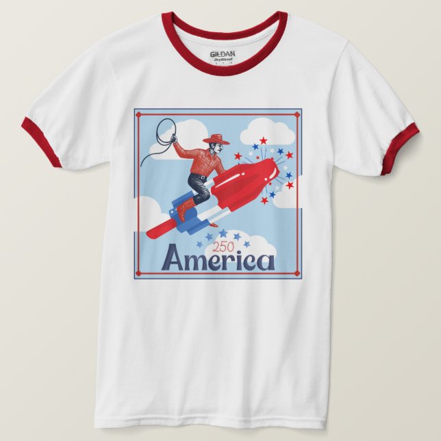 American Pop Cowboy T-Shirt (Design Front)