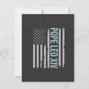 American Pope Leo Catholic Church Christian Faith  Card