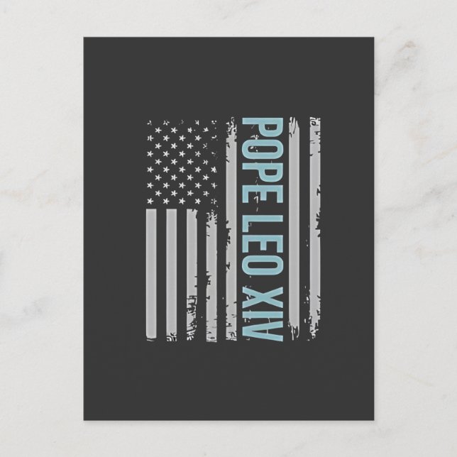 American Pope Leo Catholic Church Christian Faith  Holiday Postcard (Front)